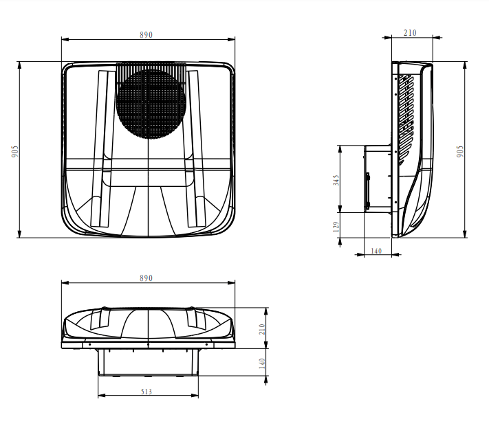 Кондиционер-моноблок автомобильный RS33 (24 В)