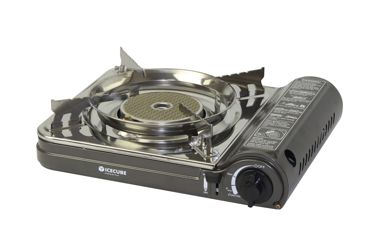 Газовая плита Ice Cube GS-3500 керамическая горелка, 1.51 кВт, 110 г/ч